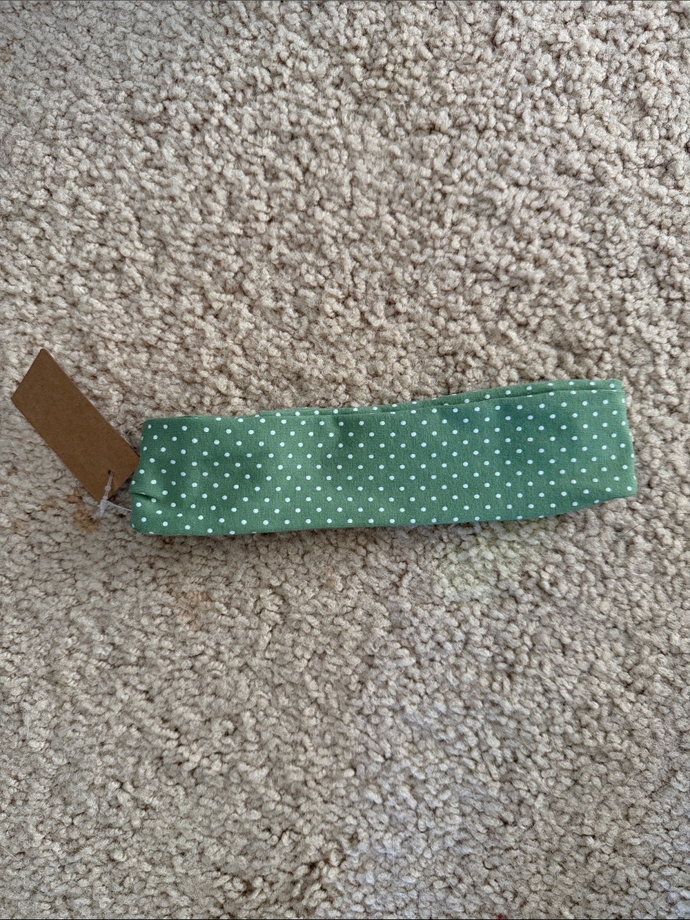 Brandy melville Green Polka Dot Headband -
